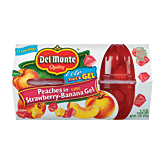 Del Monte Fruit & Gel Lite Peaches In Strawberry-Banana Gel 4 Pk Full-Size Picture